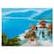 Designart - House Near The Sea Colorful Flowers I - Nautical & Coastal Canvas Wall Art Print